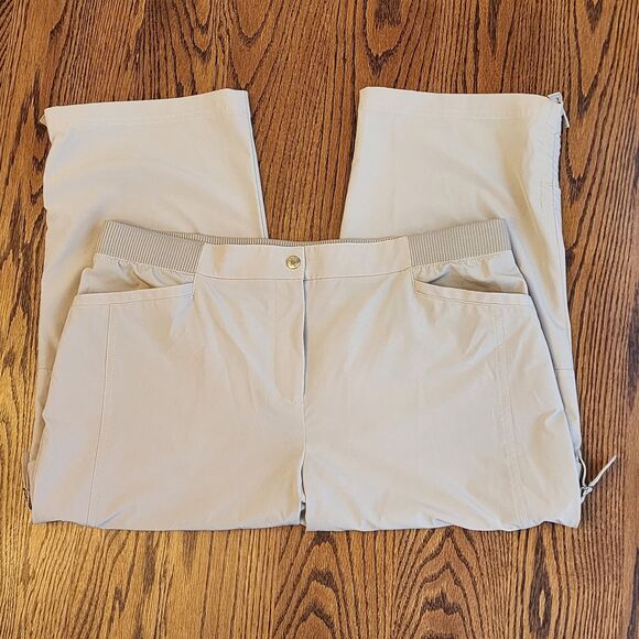 Chico's Zenergy Cargo Capris Gorpcore Utility Y2K Size 2 Khaki Tan - Picture 7 of 9